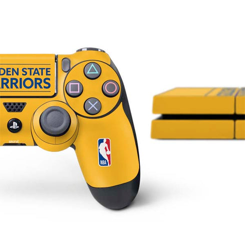 NBA Golden State Warriors Standard - Yellow PS4 Console and Controller Bundle Skin