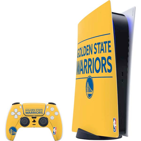 NBA Golden State Warriors Standard - Yellow PS5 Digital Edition Bundle Skin