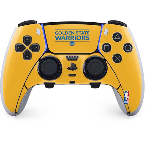 NBA Golden State Warriors Standard - Yellow PS5 DualSense Edge Pro Controller Skin