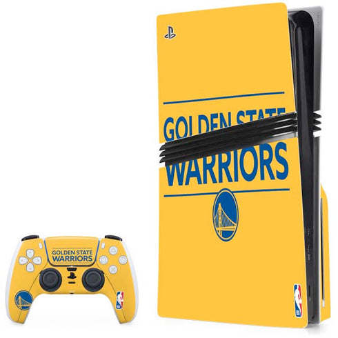 NBA Golden State Warriors Standard - Yellow PS5 Pro Disk Bundle Skin