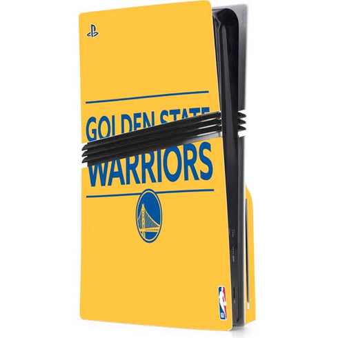 NBA Golden State Warriors Standard - Yellow PlayStation PS5 Skins