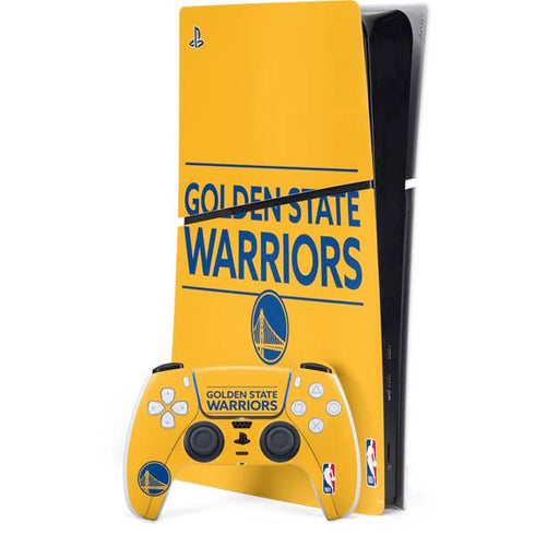 NBA Golden State Warriors Standard - Yellow PlayStation PS5 Skins