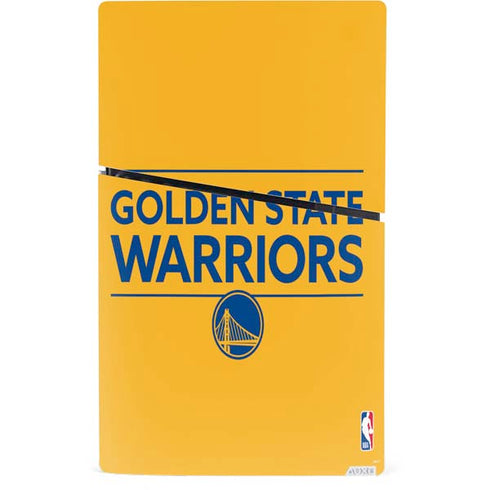 NBA Golden State Warriors Standard - Yellow PS5 Slim Digital Edition Console Skin