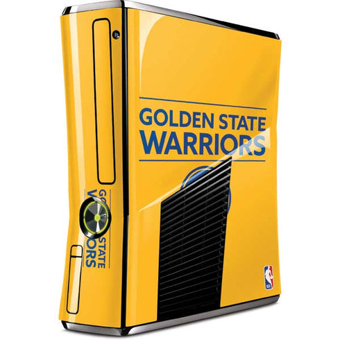 NBA Golden State Warriors Standard - Yellow Xbox 360 Slim (2010) Skin