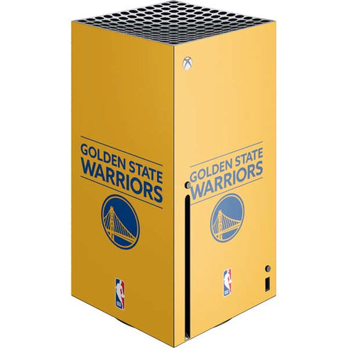 NBA Golden State Warriors Standard - Yellow Xbox Series X Console Skin