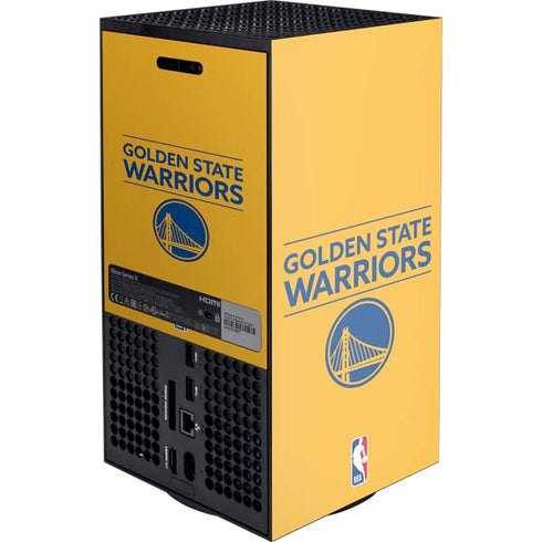 NBA Golden State Warriors Standard - Yellow Xbox Series X Console Skin