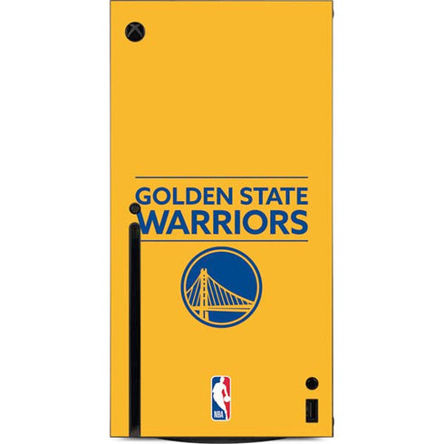 NBA Golden State Warriors Standard - Yellow Xbox Series X Console Skin