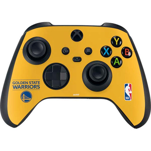NBA Golden State Warriors Standard - Yellow Xbox Series X Controller Skin
