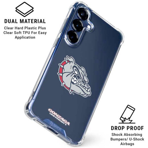 Gonzaga University Bulldog Logo Galaxy S25 Plus Clear Case