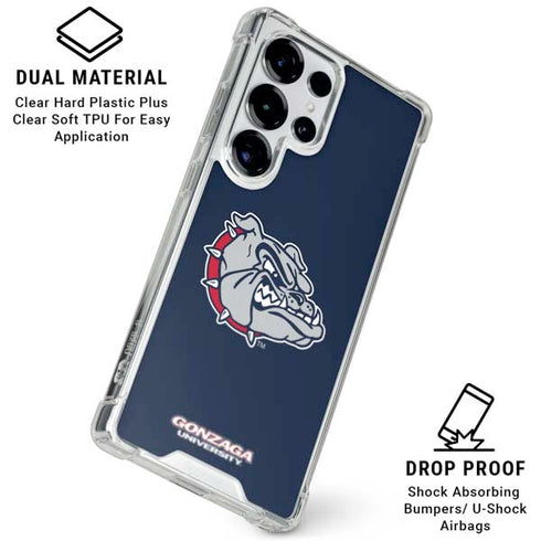 Gonzaga University Bulldog Logo Galaxy S25 Ultra Clear Case