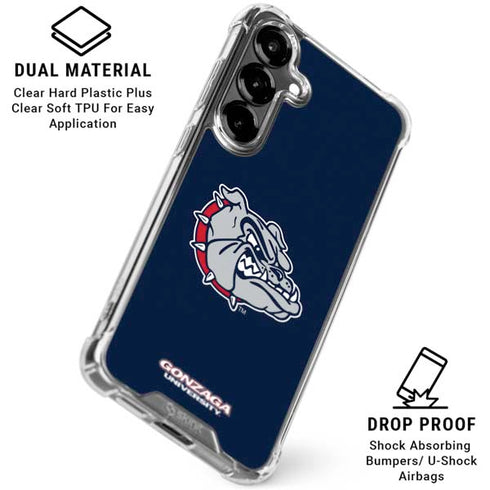 Gonzaga University Bulldog Logo Galaxy S26 Clear Case