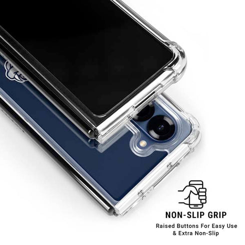 Gonzaga University Bulldog Logo Galaxy Z Fold7 Clear Case