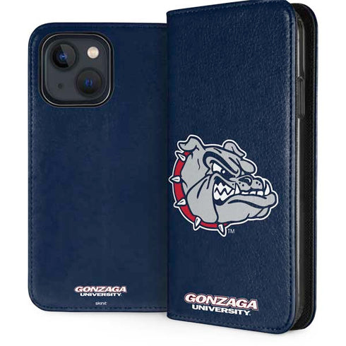 Gonzaga University Bulldog Logo iPhone 14 Folio Case