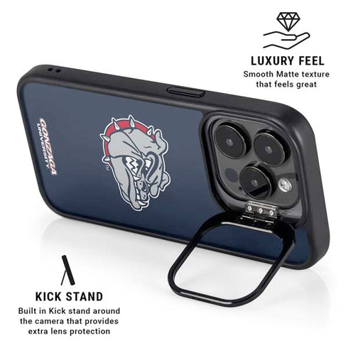 Gonzaga University Bulldog Logo iPhone 14 Pro Kickstand Case