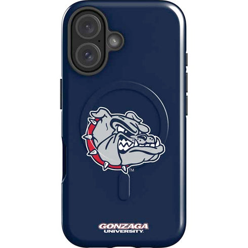 Gonzaga University Bulldog Logo iPhone 16 Magsafe Impact Case