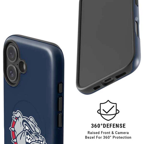 Gonzaga University Bulldog Logo iPhone 16 Plus Magsafe Impact Case