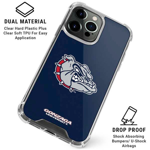 Gonzaga University Bulldog Logo iPhone 16 Pro Clear Case