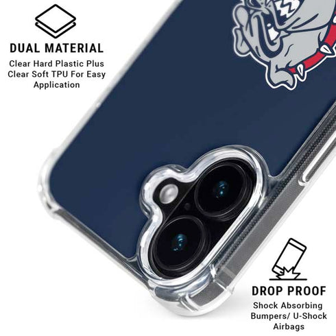 Gonzaga University Bulldog Logo iPhone 17 Clear Case