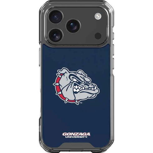 Gonzaga University Bulldog Logo iPhone 17 Pro Clear Case