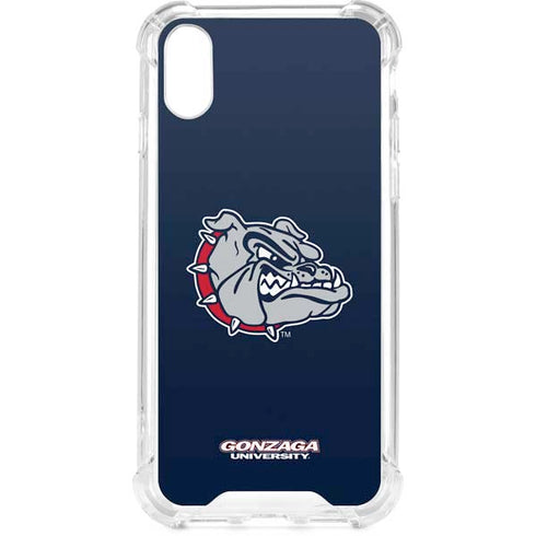 Gonzaga University Bulldog Logo iPhone XS Clear Case