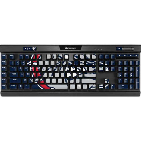 Gonzaga University Bulldog Logo K95 RGB PLATINUM Mechanical Gaming Keyboard Skin