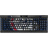 Gonzaga University Bulldog Logo K95 RGB PLATINUM Mechanical Gaming Keyboard Skin