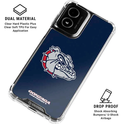 Gonzaga University Bulldog Logo Moto G Power 5G (2024) Clear Case