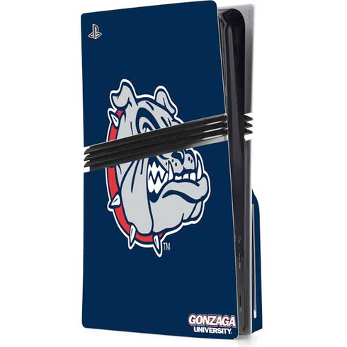 Gonzaga University Bulldog Logo PS5 Pro Disk Console Skin