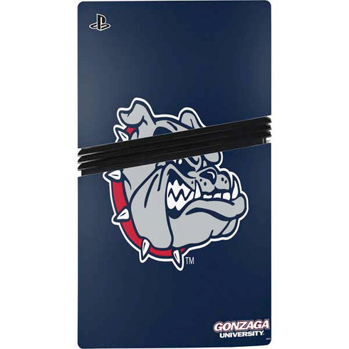 Gonzaga University Bulldog Logo PS5 Pro Disk Console Skin