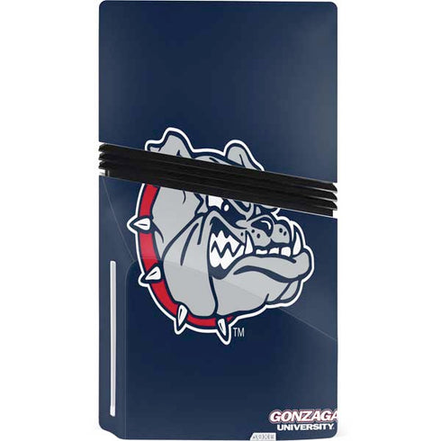 Gonzaga University Bulldog Logo PS5 Pro Disk Console Skin
