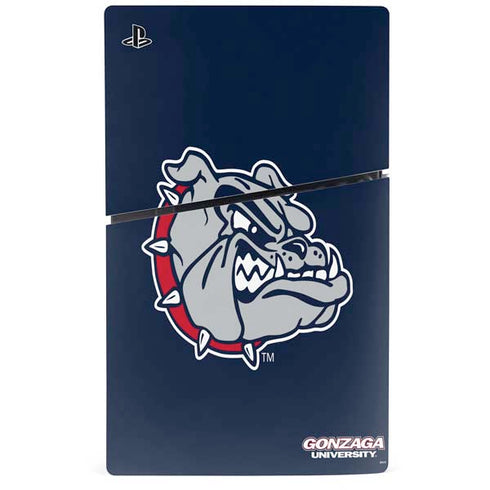 Gonzaga University Bulldog Logo PS5 Slim Digital Edition Console Skin