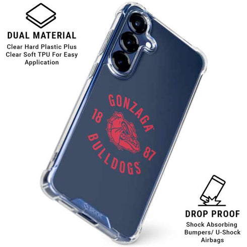 Gonzaga University Bulldogs 1887 Galaxy S25 Clear Case