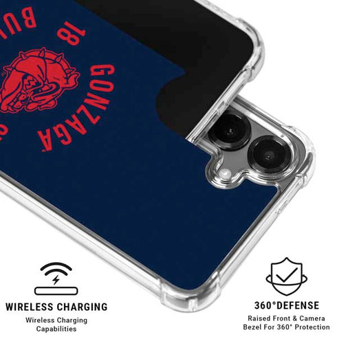 Gonzaga University Bulldogs 1887 Galaxy S26 Plus Clear Case
