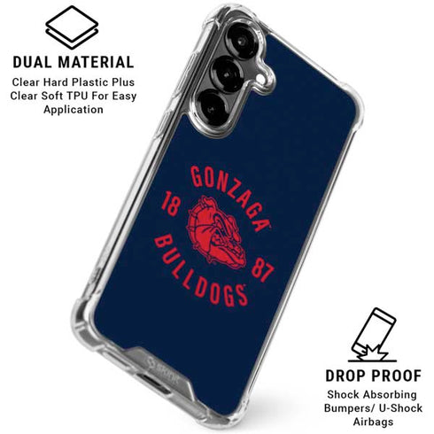 Gonzaga University Bulldogs 1887 Galaxy S26 Plus Clear Case