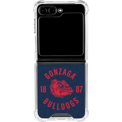 Gonzaga University Bulldogs 1887 Galaxy Z Flip6 Clear Case
