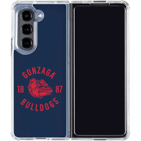 Gonzaga University Bulldogs 1887 Galaxy Z Fold5 5G Clear Case