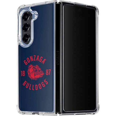 Gonzaga University Bulldogs 1887 Galaxy Z Fold5 5G Clear Case