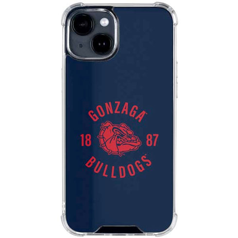 Gonzaga University Bulldogs 1887 iPhone 15 Clear Case