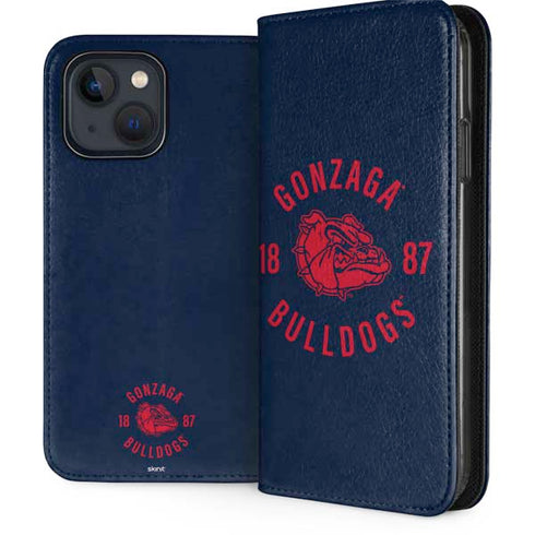 Gonzaga University Bulldogs 1887 iPhone 15 Plus Folio Case
