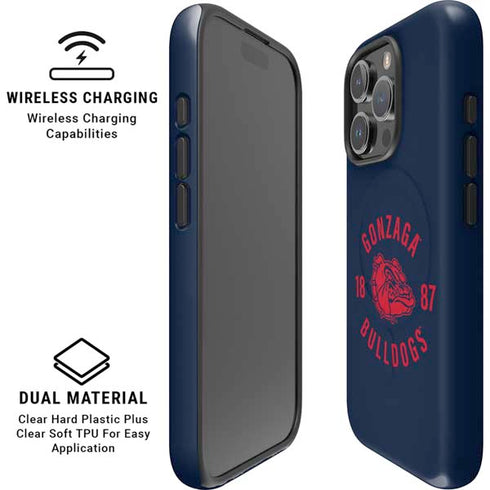 Gonzaga University Bulldogs 1887 iPhone 16 Pro Magsafe Impact Case