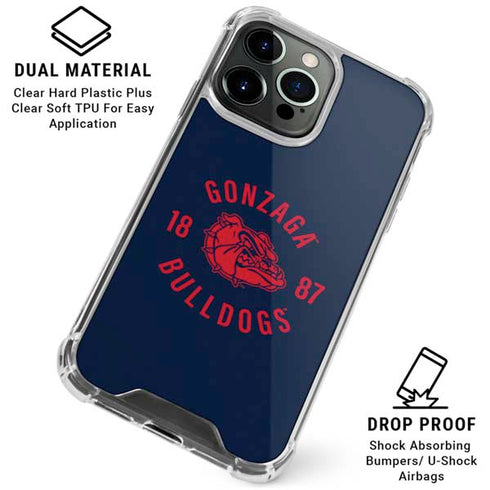 Gonzaga University Bulldogs 1887 iPhone 16 Pro Max Clear Case