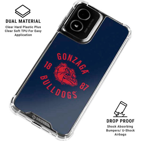 Gonzaga University Bulldogs 1887 Moto G Power 5G (2024) Clear Case