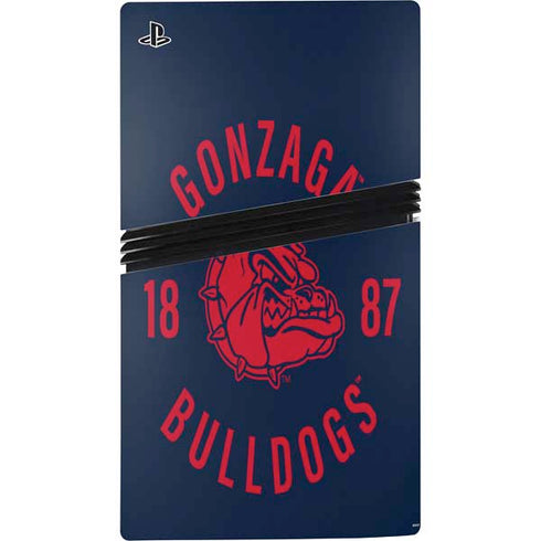 Gonzaga University Bulldogs 1887 PS5 Pro Disk Bundle Skin