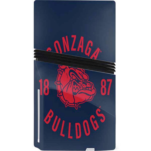 Gonzaga University Bulldogs 1887 PS5 Pro Disk Bundle Skin