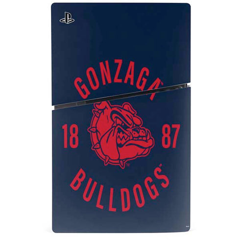 Gonzaga University Bulldogs 1887 PS5 Slim Digital Edition Console Skin