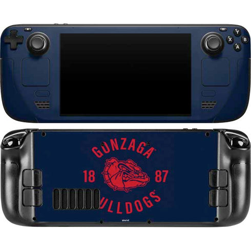 Gonzaga University Bulldogs 1887 Steam Deck Handheld Gaming Computer OLED Skin