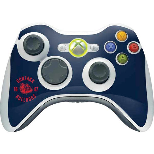 Gonzaga University Bulldogs 1887 Xbox 360 Wireless Controller Skin