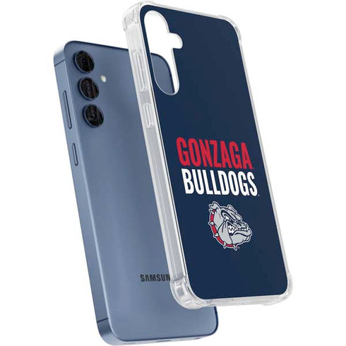 Gonzaga University Bulldogs Bold Galaxy A55 5G Clear Case