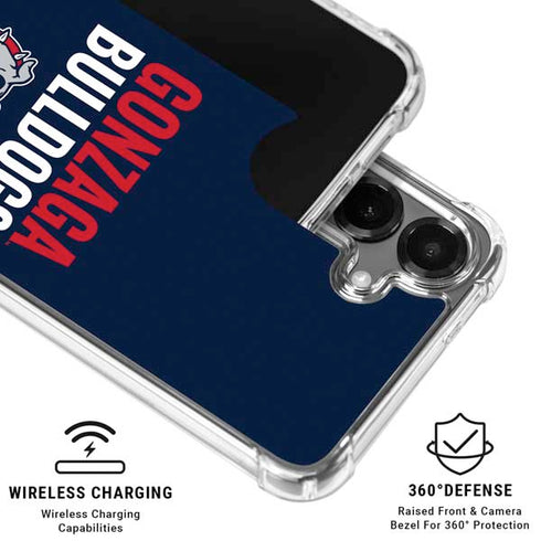 Gonzaga University Bulldogs Bold Galaxy S26 Clear Case
