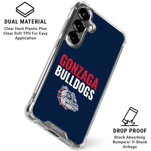 Gonzaga University Bulldogs Bold Galaxy S26 Clear Case